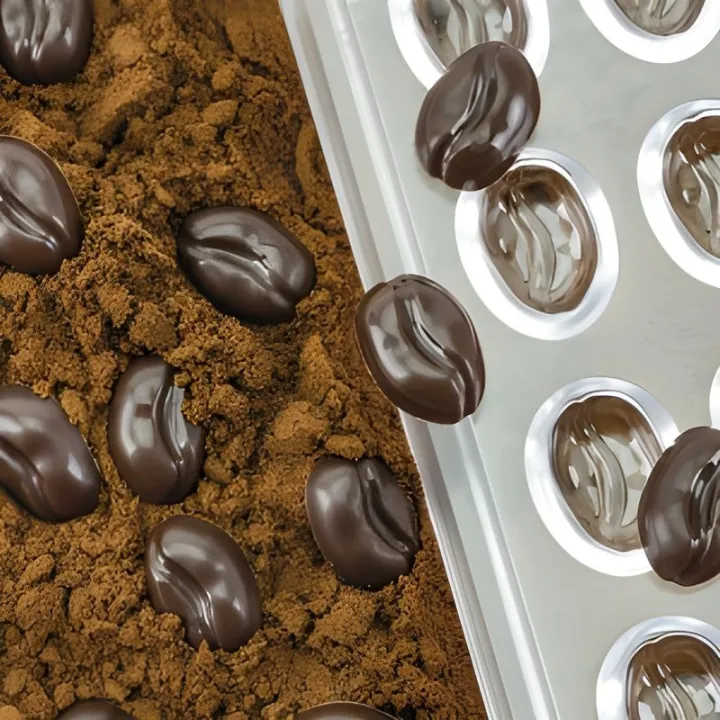 Mini stampo per praline ai chicchi di caffè, 80 pezzi