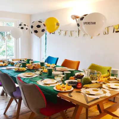 Partyballons Fussball, 12 Stück