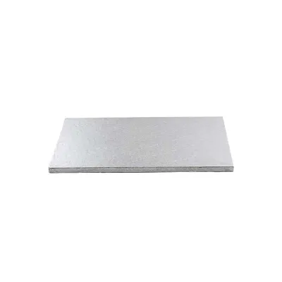 Tortenplatte Rechteckig 30 x 20 cm, Silber