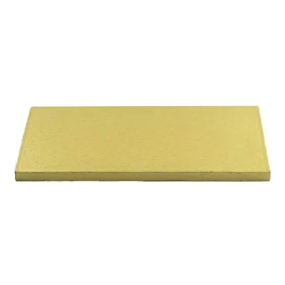 Tortenplatte Rechteckig 45 x 35 cm, Gold