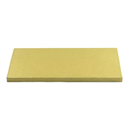 Rectangular cake plate 45 x 35 cm, gold