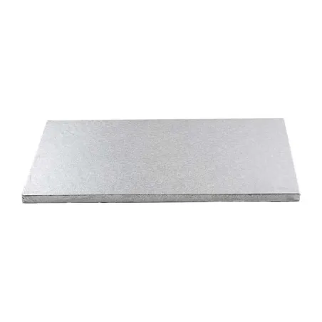 Plateau à gâteaux Rectangulaire 45 x 35 cm, Argenté
