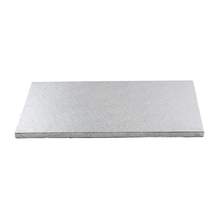 Rectangular cake plate 45 x 35 cm, silver