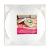 Scatola per torte e base d'argento Ø 30 cm x 15 cm