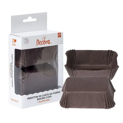 Mini Cake Papierförmchen Braun, 36 Stück