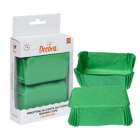 Mini cake paper cases yellow, 36 pieces