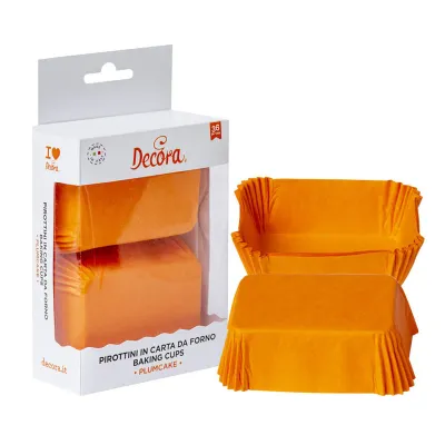 Mini Cake Papierförmchen Orange, 36 Stück
