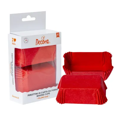 Mini Cake Papierförmchen Rot, 36 Stück