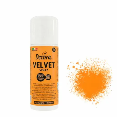 Decora Velvet spray Orange, 100 g