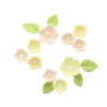 Sugar decoration flower set yellow
