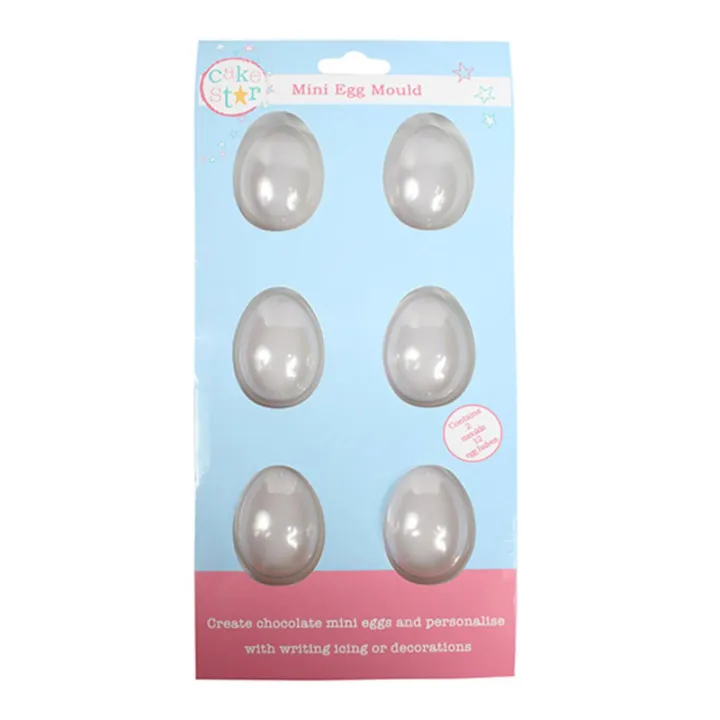 Chocolate mold mini Easter eggs, 6-piece thermoforming mold