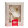 Orchideen aus Esspapier Weiss, 10 Stück