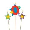 Candela numerata con stelle numero 0