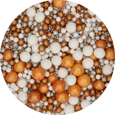 Zucker, Dextrose, Stärke (WEIZEN, Mais), Reismehl, Glukosesirup, Invertzuckersirup, Farbstoff: E100, E172, E173, Überzugsmittel: