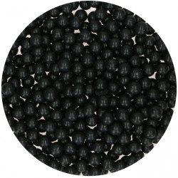 Zuckerperlen Schwarz 7mm, 80 g