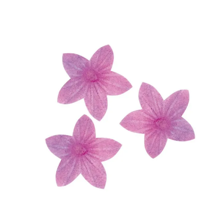 Lys violets en papier comestible Ø 2 cm, 400 pièces