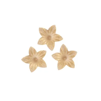 Goldene Lilien aus Esspapier Ø 2 cm, 400 Stück