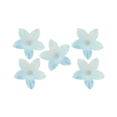 Blaue Lilien aus Esspapier Ø 2 cm, 400 Stück