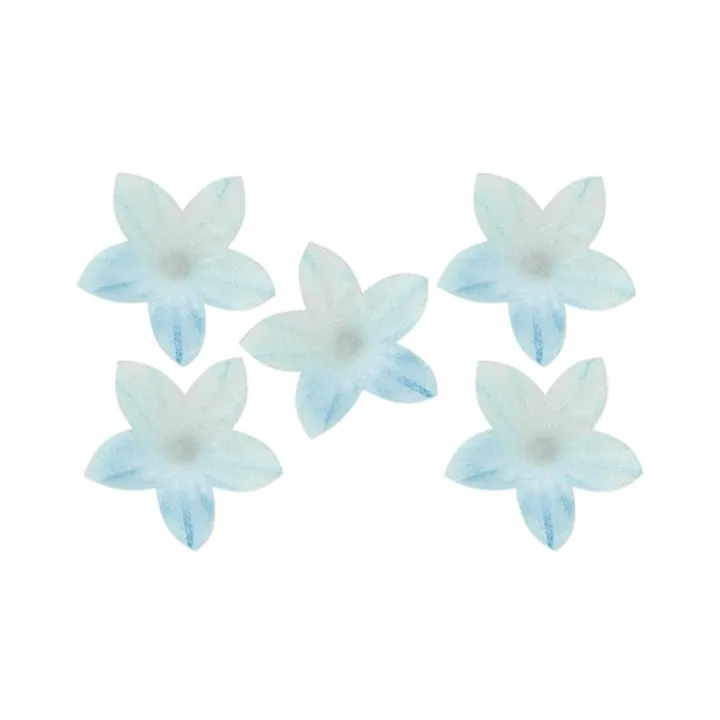Lys bleus en papier comestible Ø 2 cm, 400 pièces