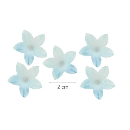 Gigli blu in carta commestibile Ø 2 cm, 400 pezzi