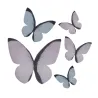 Papillons pastel en papier à manger, 79 pièces