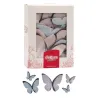 Papillons pastel en papier à manger, 79 pièces