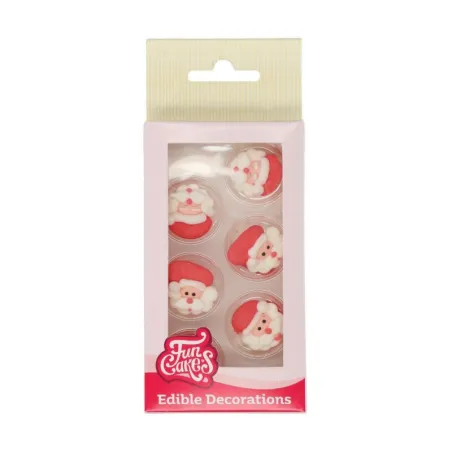 Funcakes Décor en sucre Père Noël, 12 pièces