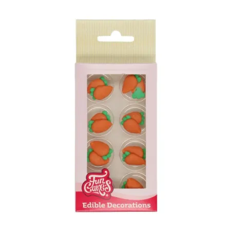 FunCakes Décor en sucre Carottes, 16 pièces