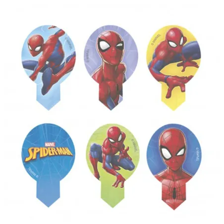 Topper di carta commestibili Spiderman, 20 pezzi