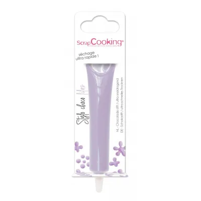Schokoladenstift Lila – 25 g Schreibschokolade zum Dekorieren und Beschriften von Gebäck | miniSchoggi