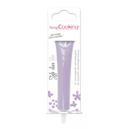 Chocolate flavour pen Purple – 25 g Writing chocolate for decorating and writing on baked goods | miniSchoggi
