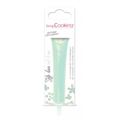 Schokoladenstift Seegrün – 25 g Schreibschokolade zum Dekorieren und Beschriften von Gebäck | miniSchoggi
