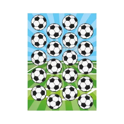 Esspapier Fussball, 20 Stück