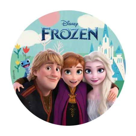 Cake topper Frozen in carta commestibile, Ø 20 cm