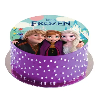Cake topper Frozen in carta commestibile, Ø 20 cm
