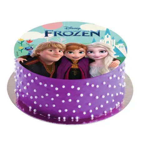 Cake topper Frozen in carta commestibile, Ø 20 cm