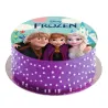 Frozen cake topper made from edible paper, Ø 20 cm