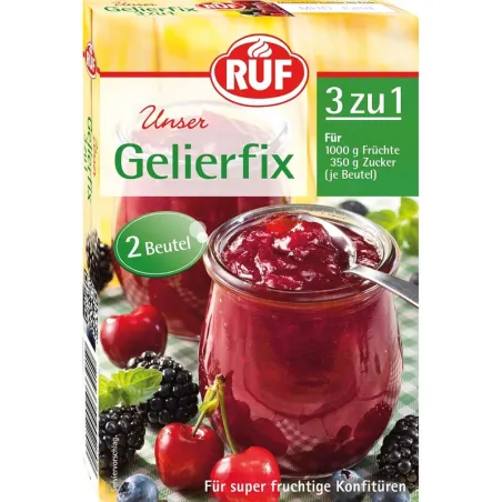 RUF Gelierfix 3:1 50 g – la poudre gélifiante la plus fruitée pour confitures et Gelées | miniSchoggi