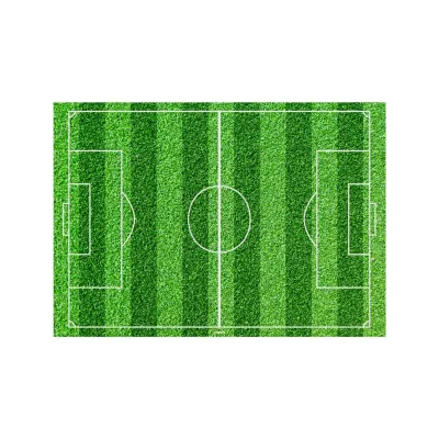 Tortenaufleger aus Esspapier Fussballfeld, 14.8 x 21 cm