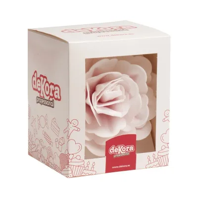 Grosse Rose aus Esspapier, Ø 12.5 cm