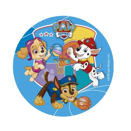 Cake topper made of edible paper Paw Patrol Party, Ø 15 cm