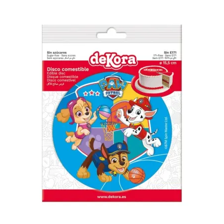 Cake topper made of edible paper Paw Patrol Party, Ø 15 cm