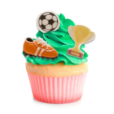 Decorazione di zucchero per tifosi di calcio, 8 pezzi