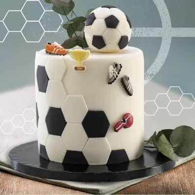 Decorazione di zucchero per tifosi di calcio, 8 pezzi