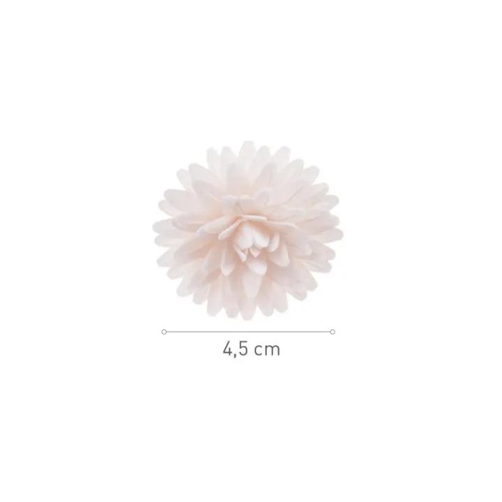 Pompons en papier à manger blanc Ø 4.5 cm, 12 pièces