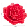 Riesige rote Rose aus Esspapier, 12.5 x 12.5 cm