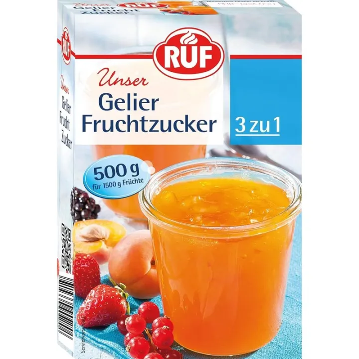 RUF Sucre gélifiant aux fruits 500 g – confitures fruitées et Gelées avec moins de sucre et moins de calories | miniSchoggi