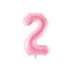 Grande palloncino in foil rosa numero 2 – 86 cm