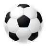 Découpe pour gâteau en papier, ballon de foot, Ø 15.5 cm