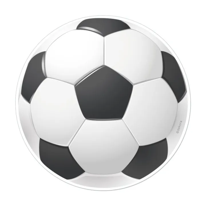 Cake topper made of edible paper football, Ø 20 cm
